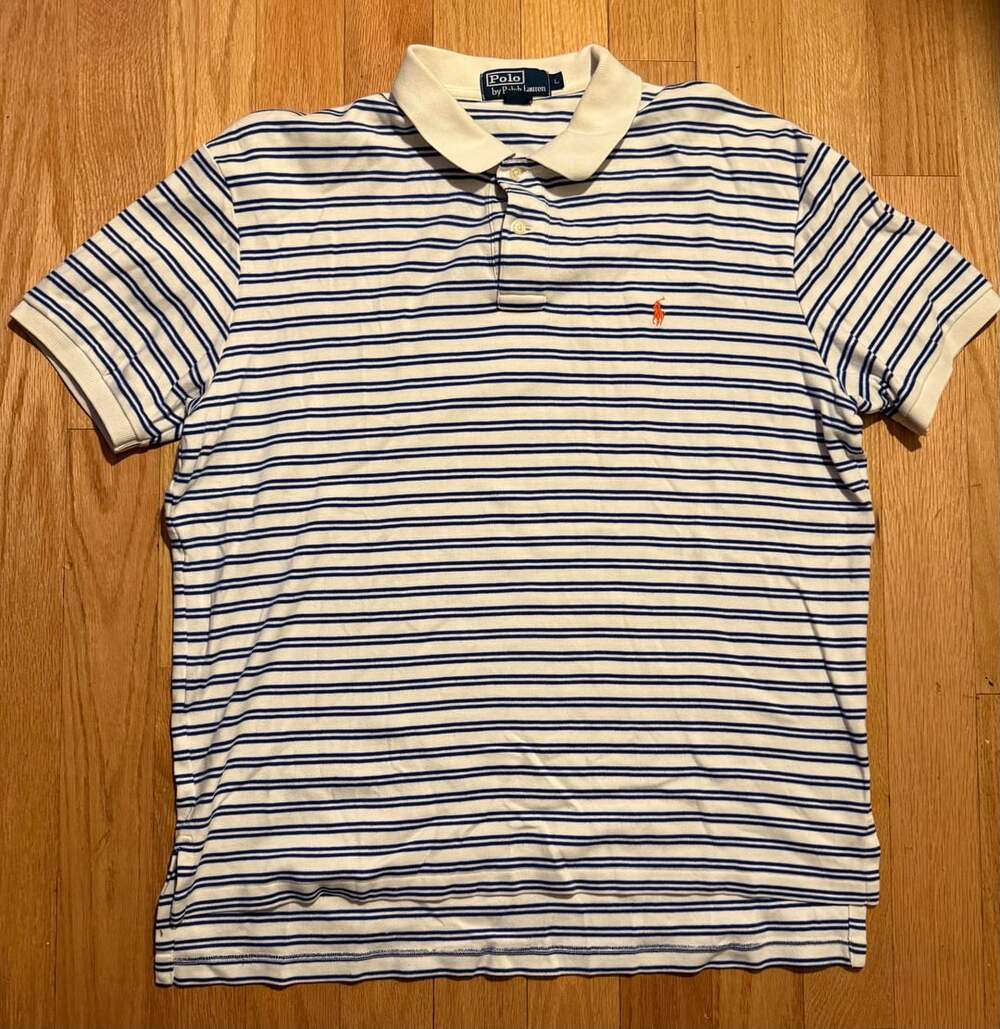Polo by Ralph Lauren Striped Polo Shirt Size L